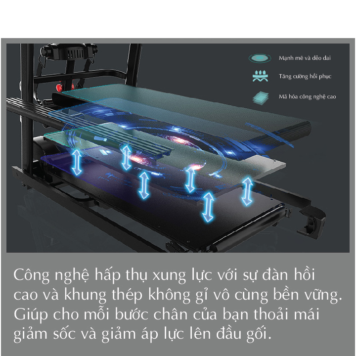 Máy chạy bộ đa năng mẫu mới 14km/h có máy đánh mỡ bụng màn led, Máy chạy bộ tại nhà phím bấm đa chức năng