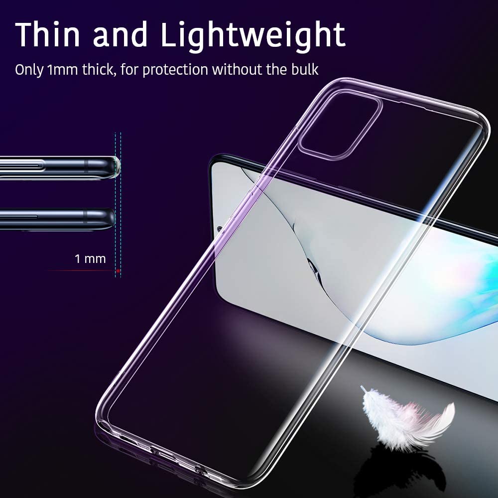 Ốp lưng dẻo silicon cho Samsung Galaxy Note 10 Lite hiệu HOTCASE Ultra Thin (siêu mỏng 0.6mm, chống trầy, chống bụi) - Hàng nhập khẩu