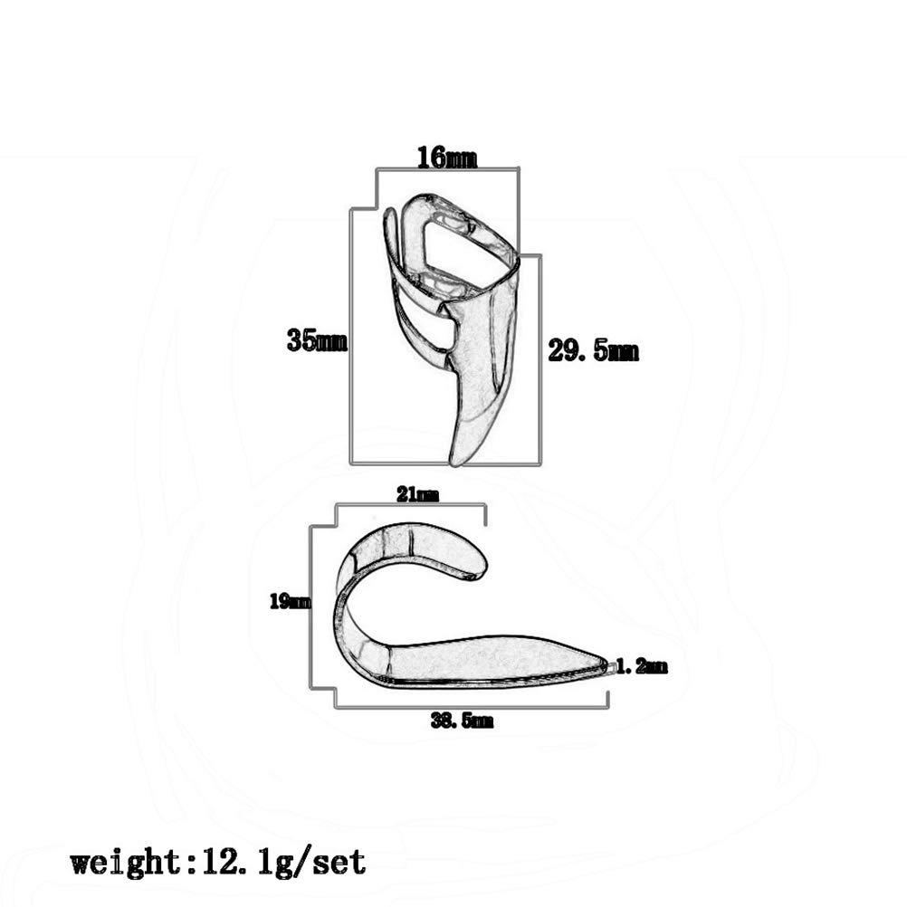Ngón tay chọn thép không gỉ ngón tay cái chọn guitar cho đàn guitar banjo ukulele 4 miếng