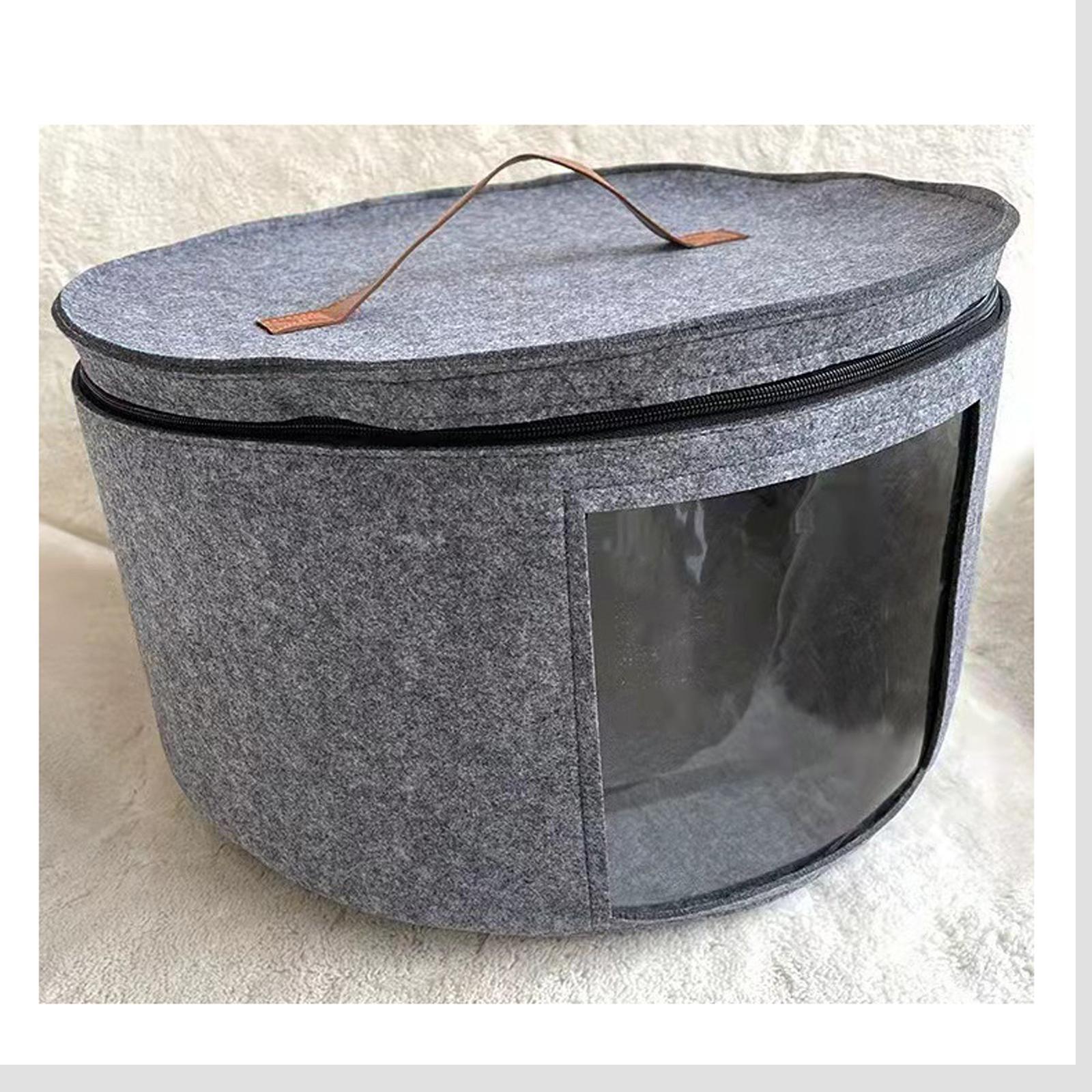 Storage Bucket with Dust Proof Lid Folding for Towels Bookshelf Bedroom