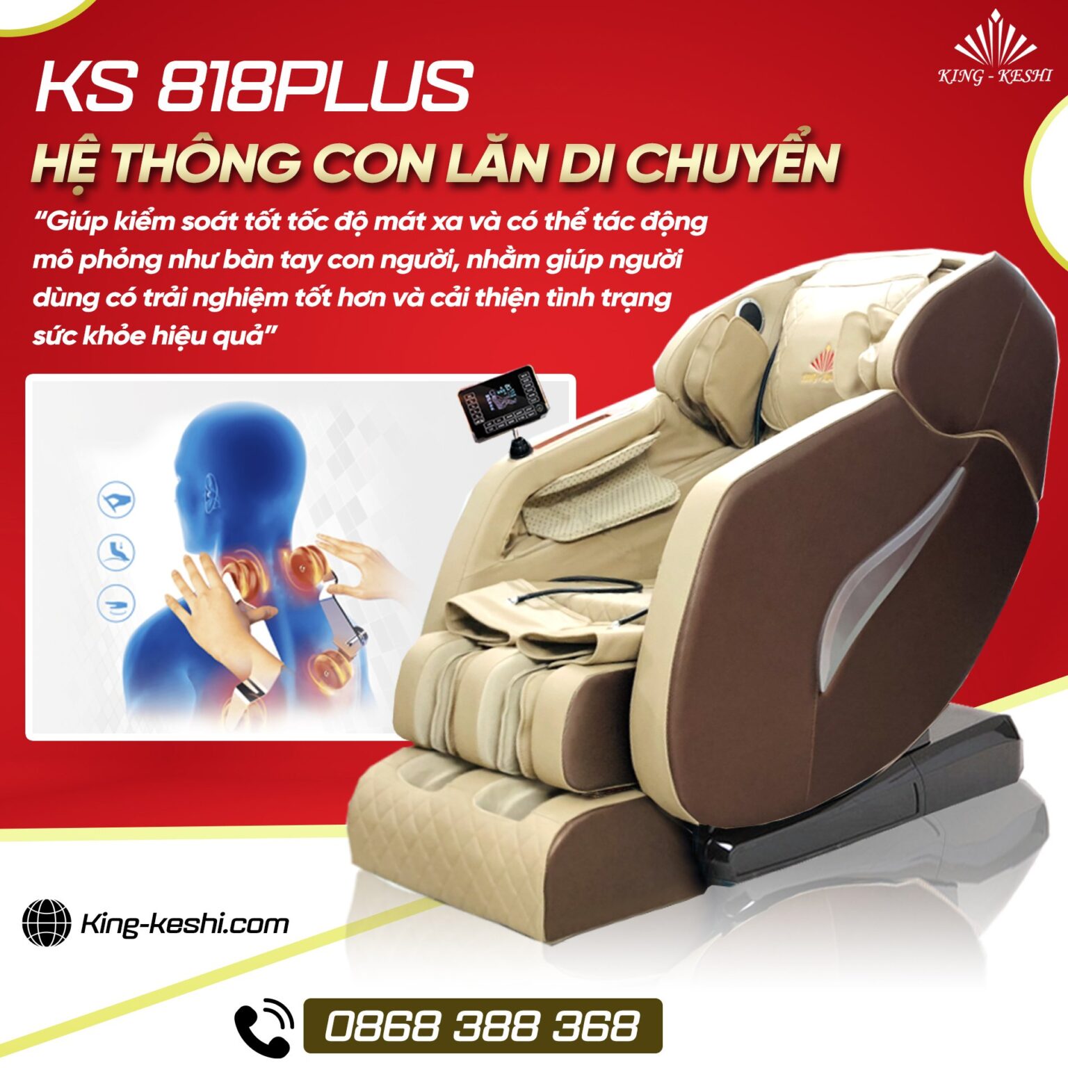 Ghế Massage Toàn Thân KS 818 plus bản nâng cấp