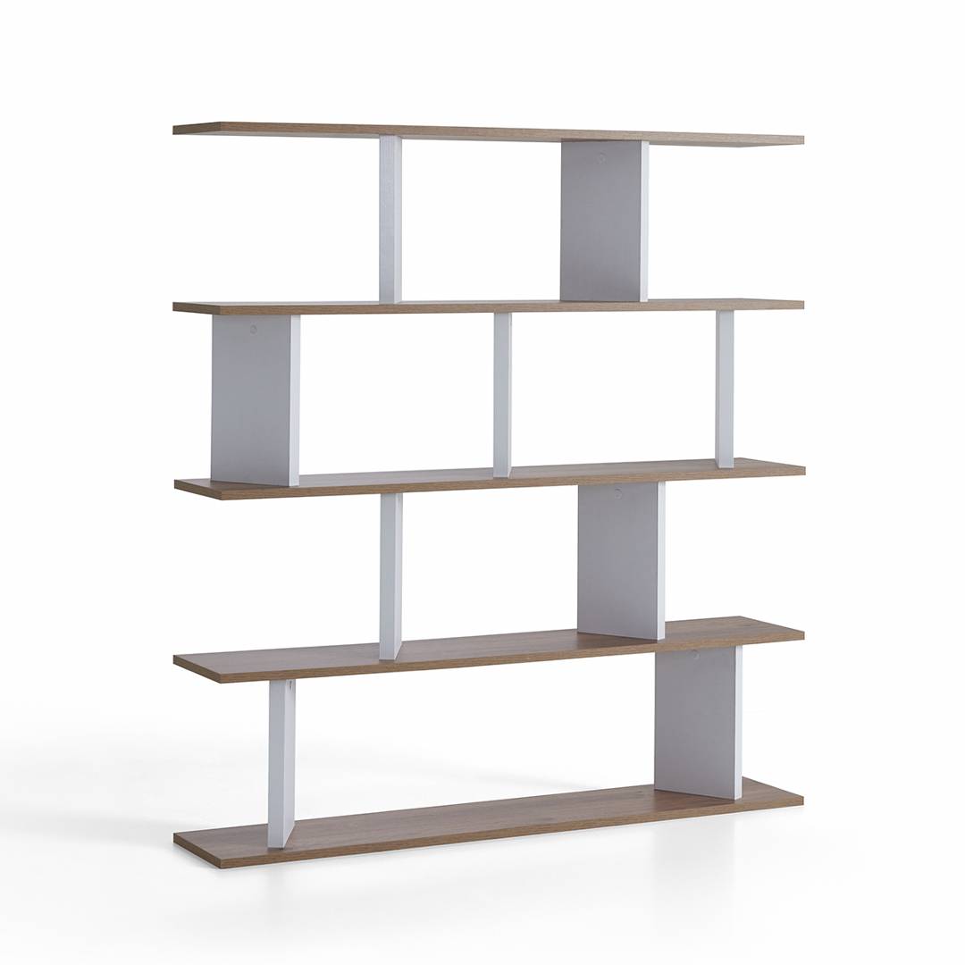 Giá sách gia đình nhỏ gọn từ gỗ SMLIFE Ballard