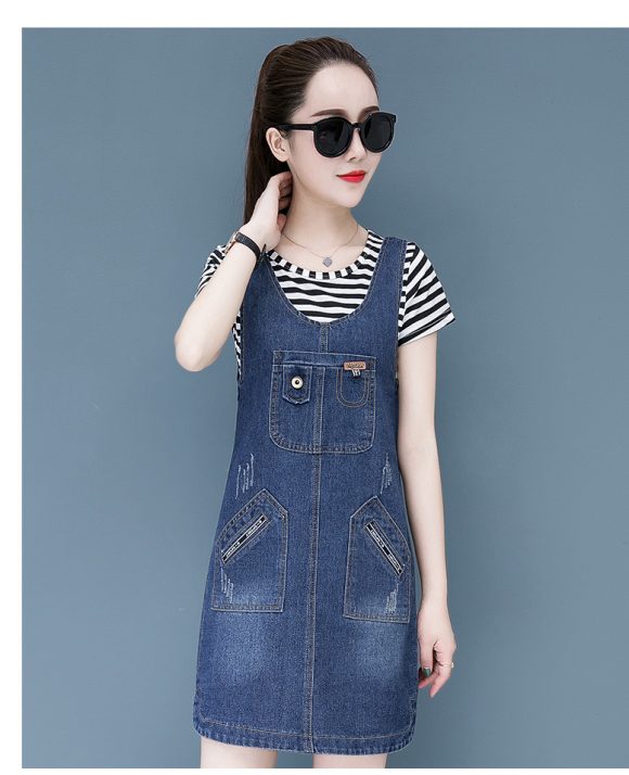 ĐẦM YẾM JEANS NỮ CÁCH ĐIỆU D790