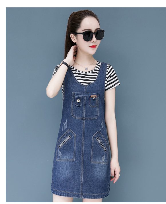 ĐẦM  YẾM JEANS NỮ CÁCH ĐIỆU D790