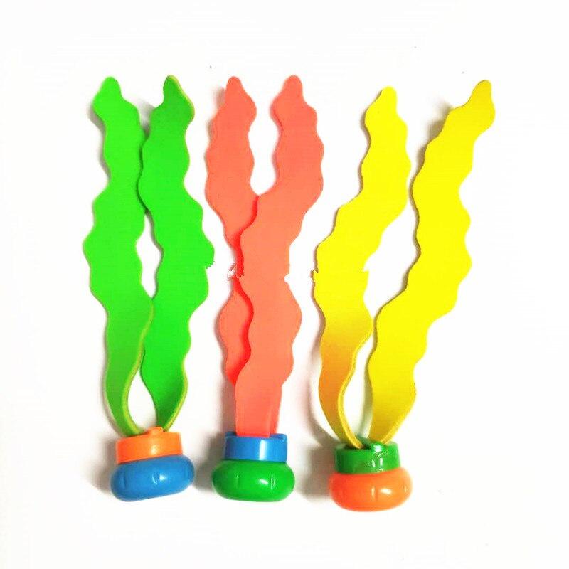 3pcs Kids Plants Toy Sports Swimming Pool Toys Sea Plant Shape Diving Toys Diving Swimming Training Pool for Children
