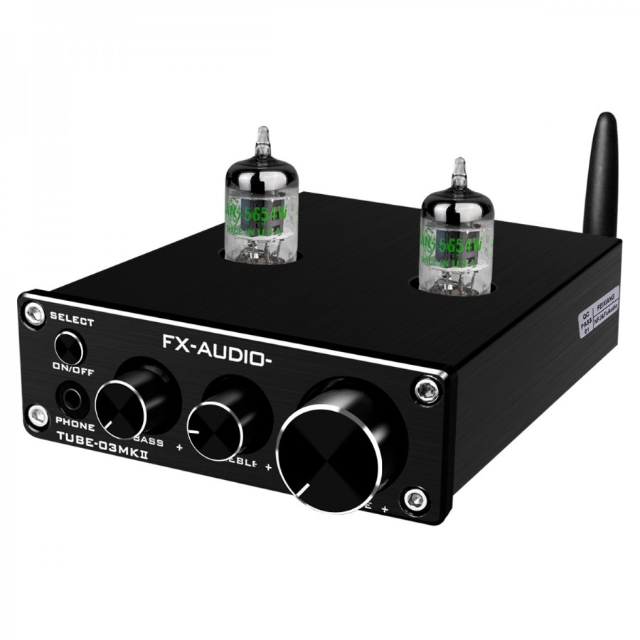 Ampli Đèn 6J1 Preamplifier, Chỉnh Bass-Treble Bluetooth 5.0 FX-Audio TUBE-03 MKII - Hàng Chính Hãng