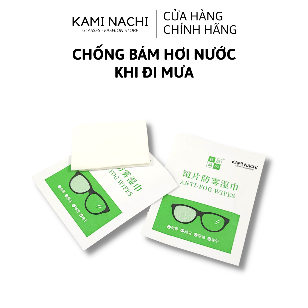 Hộp 50 miếng khăn lau nano hàng loại đặc biệt KAMI NACHI dùng 1 lần - Chống bám hơi nước, chống mờ sương cho kính