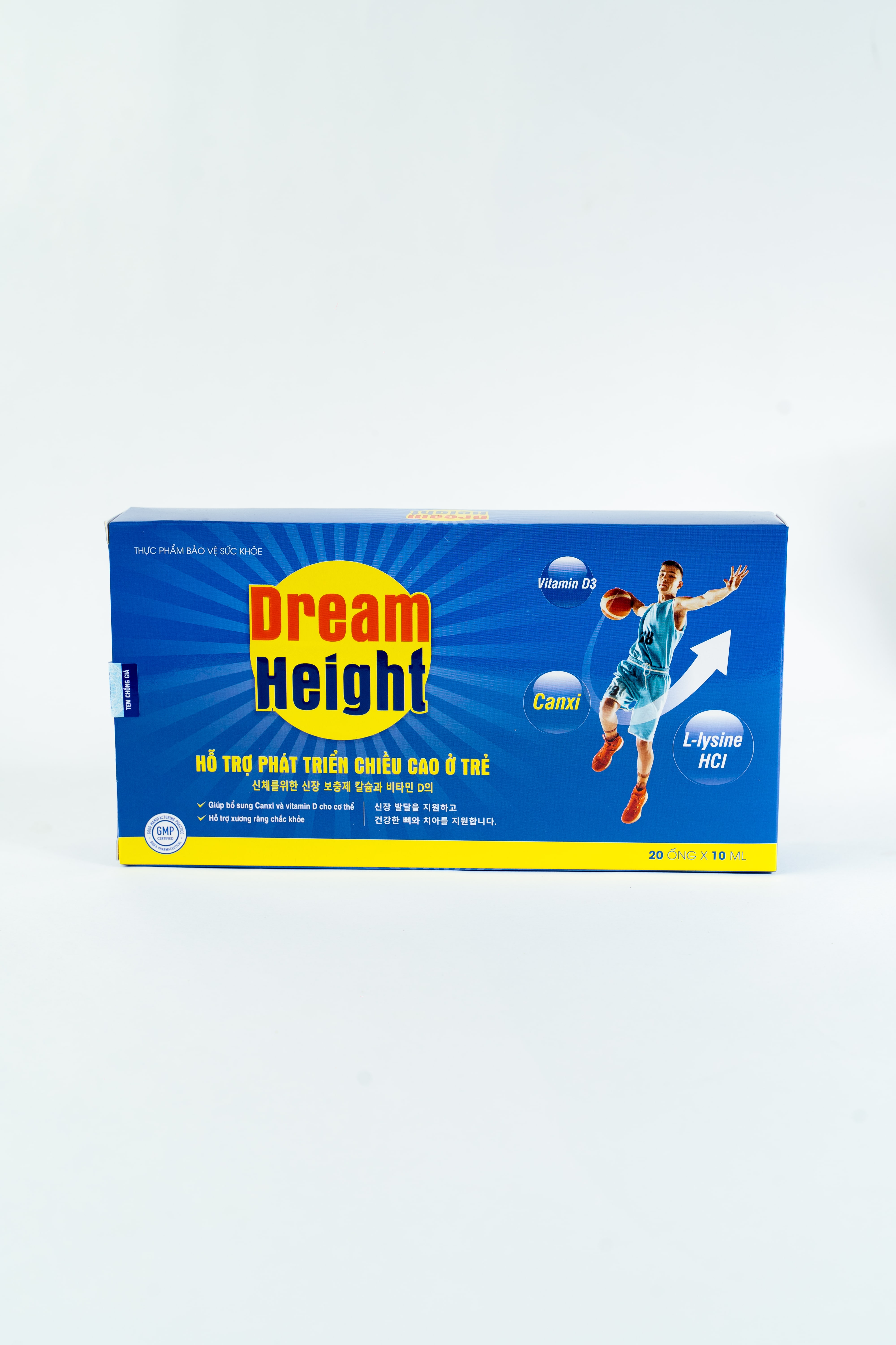 Thực phẩm Siro hỗ trợ tăng chiều cao Dream Height - Hộp 20 Ống