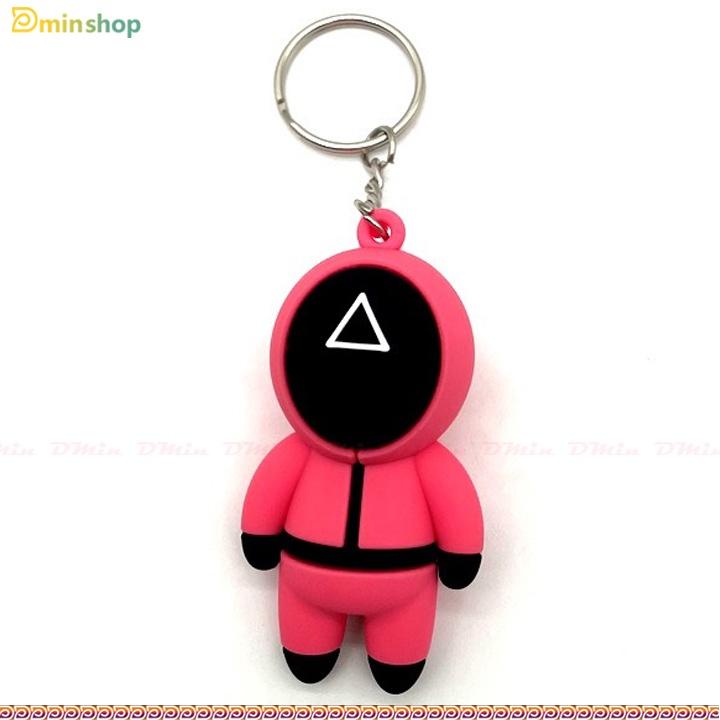Squid Game - Móc Chìa Khóa Nhân Vật Phim Trò Chơi Con Mực, Móc Treo Túi, Balo, Trang Trí Điện Thoại