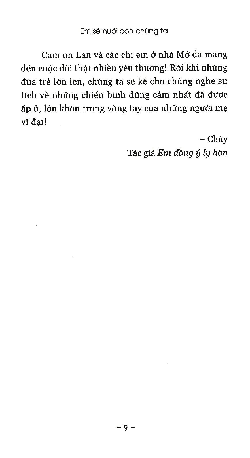 Em Sẽ Nuôi Con Chúng Ta 