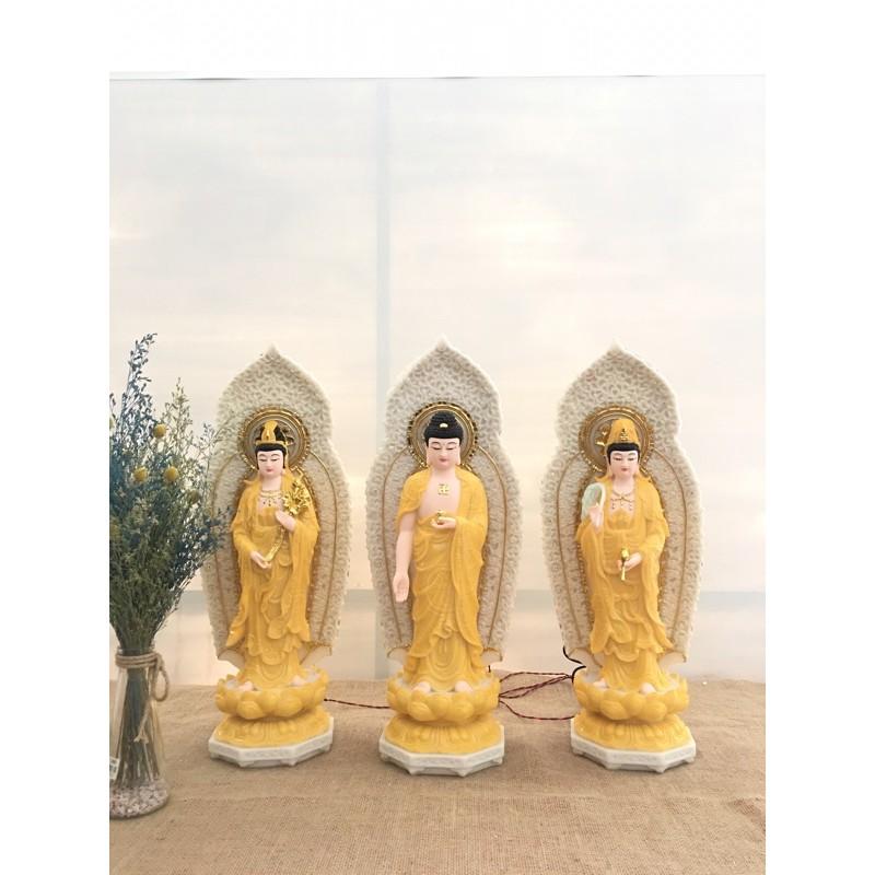 Bộ Tam thế phật 50cm _ Đá
