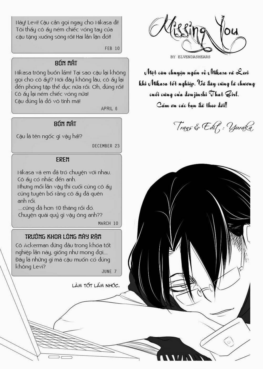 đại chiến titan - doujinshi về cuộc tình tay 4 chapter 6 10