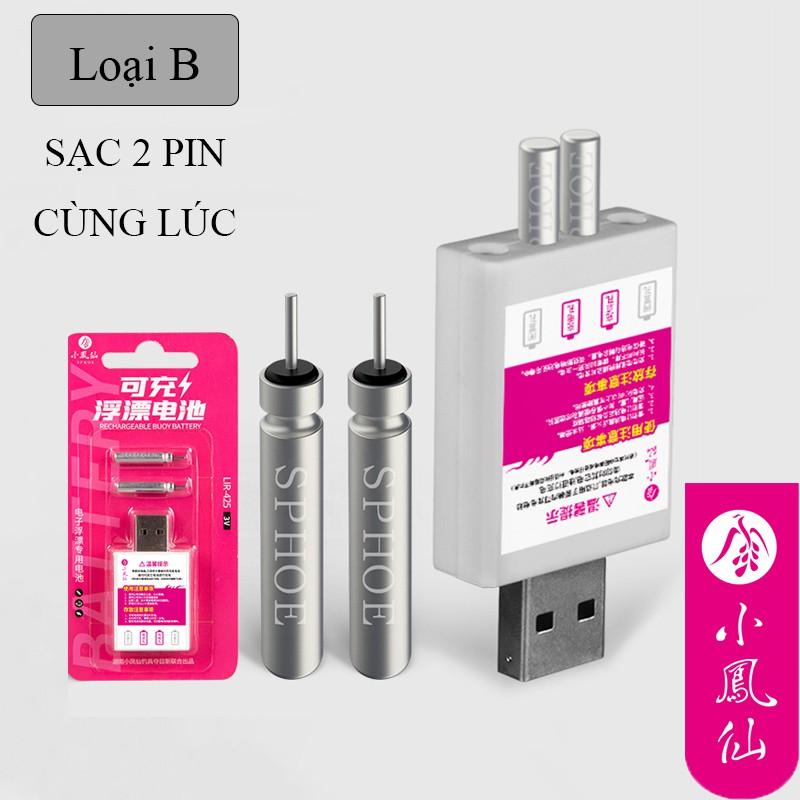 Sạc Pin Phao Câu Đài Tặng Kèm 2 Pin Câu Đài CR-425 PC-2