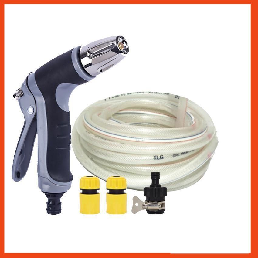 Bộ dây và vòi xịt rửa xe tưới cây tăng áp 3-5m  206817
