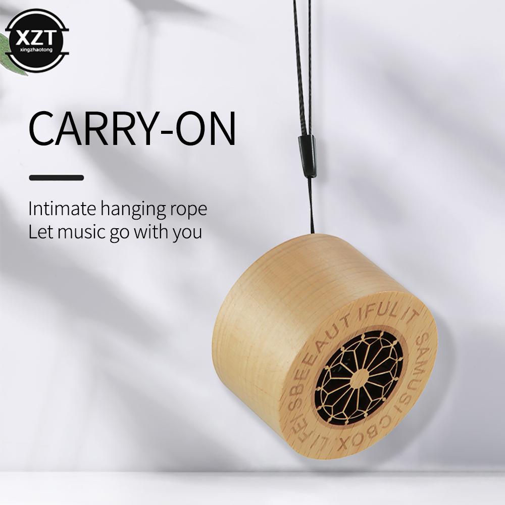 Loa tương thích Bluetooth bằng gỗ không dây di động phù hợp cho máy tính xách tay điện thoại ngoài trời máy tính xách tay màu máy tính để bàn: Thông tư 2