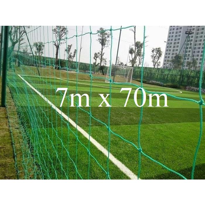 Lưới rào sân- Chắn bóng- Quây sân- Cao 7m dài 70m - sợi PE bền trên 5 năm