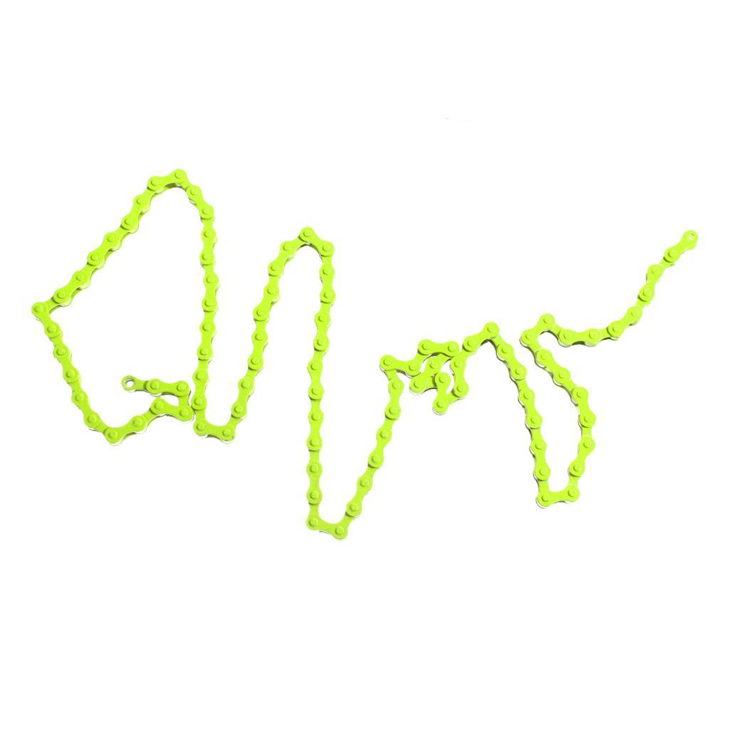 7 Colors Bike Chain Fixed Gear Track BMX Single Speed Chains 1/2'' x 1/8''