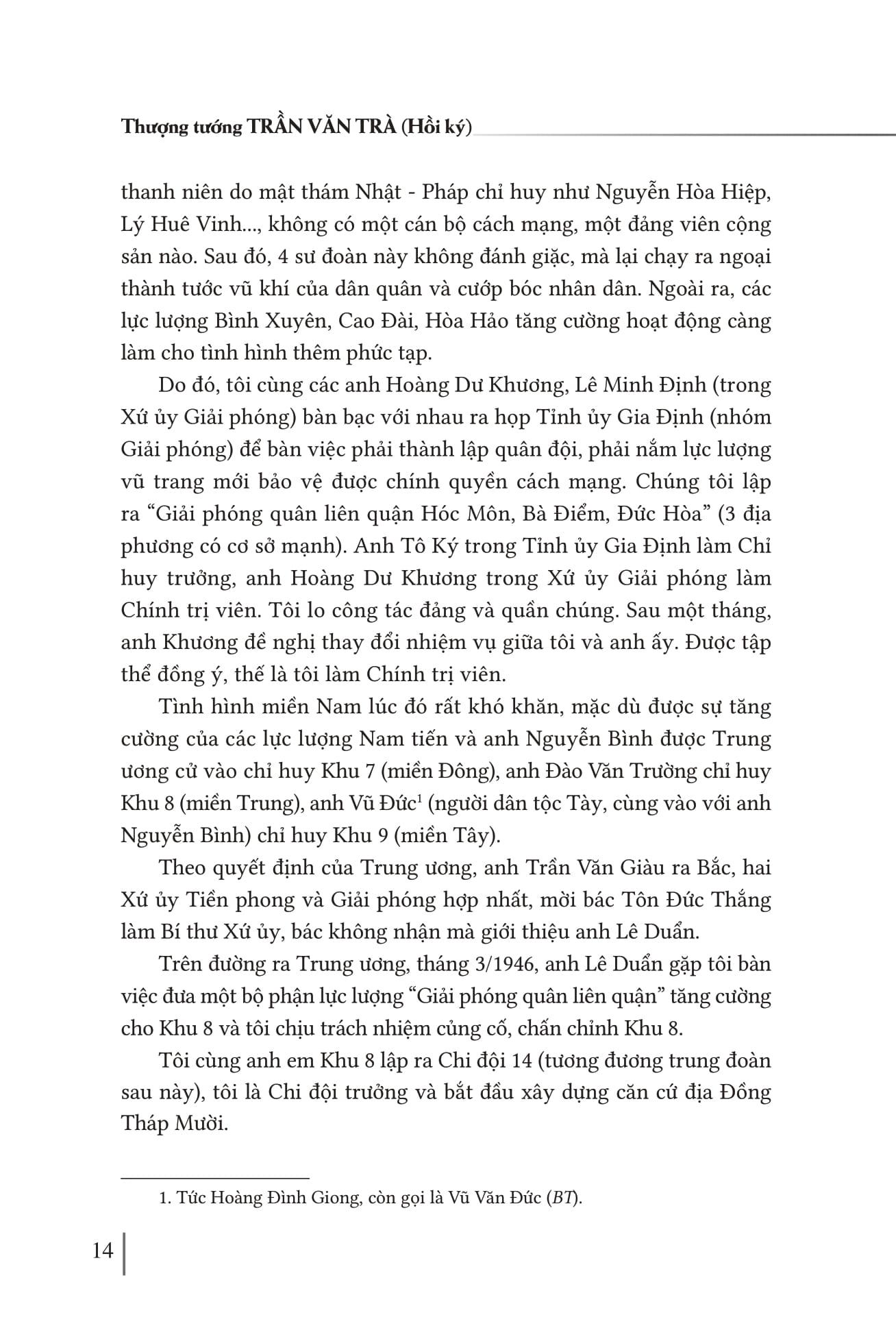 Sách - Hồi Ký Thượng Tướng Trần Văn Trà - Hành Trình Từ “Ra Đi Hai Bàn Tay Trắng” Đến “Trở Về Một Dải Giang San” Và Những Trang Bản Thảo Còn Dang Dở