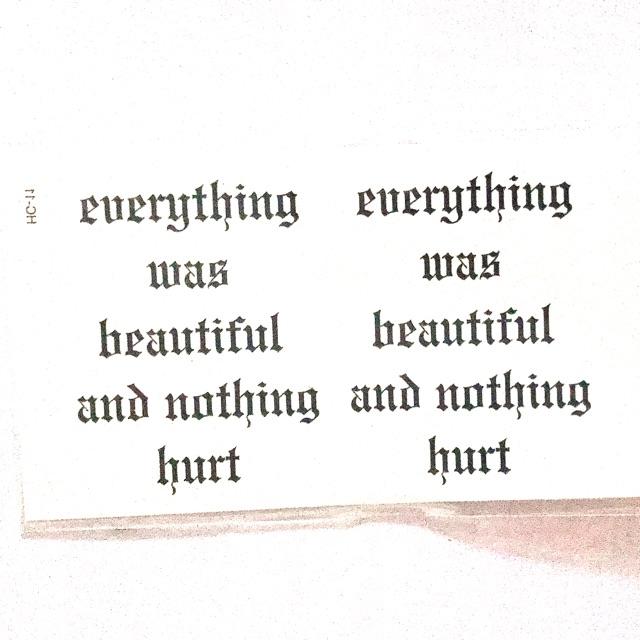 Hình xăm dán chữ kí everything 10x6cm_ mua 5 tặng 1 tấm đồng size