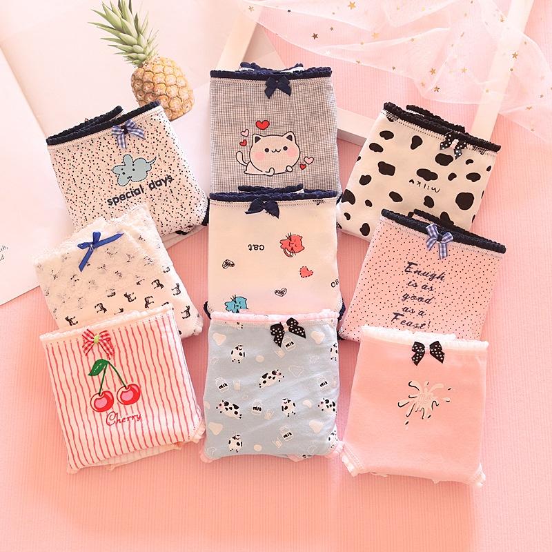 Quần Lót Nữ Cotton Bi Nhỏ Thời Trang Nhật Bản Ngang Eo . Hàng Loại Đẹp.