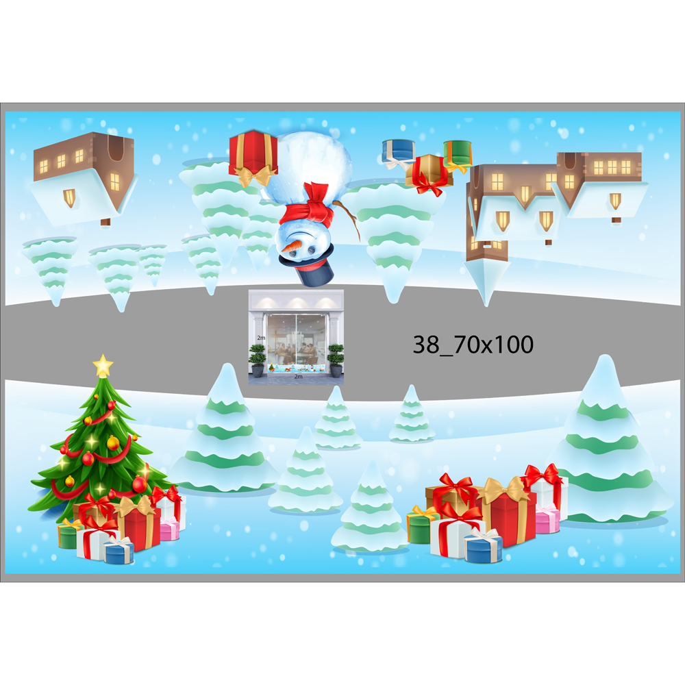 DECAL TRANG TRÍ NOEL 2021 COMBO SỐ 5