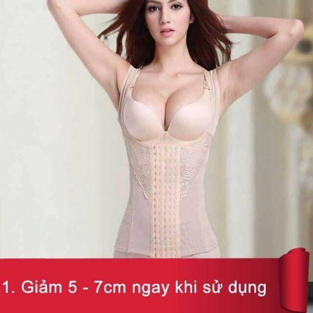 1178 áo gen định hình giảm mỡ bụng eo thon ngay 5_7 cm