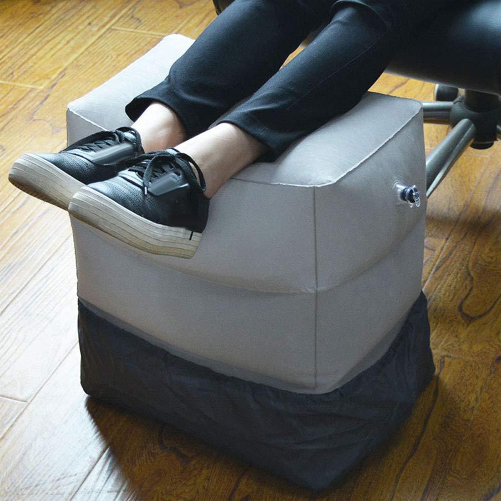 Foldable Inflatable Footrest Pillow Rest Pillow for Picnic Camping Home