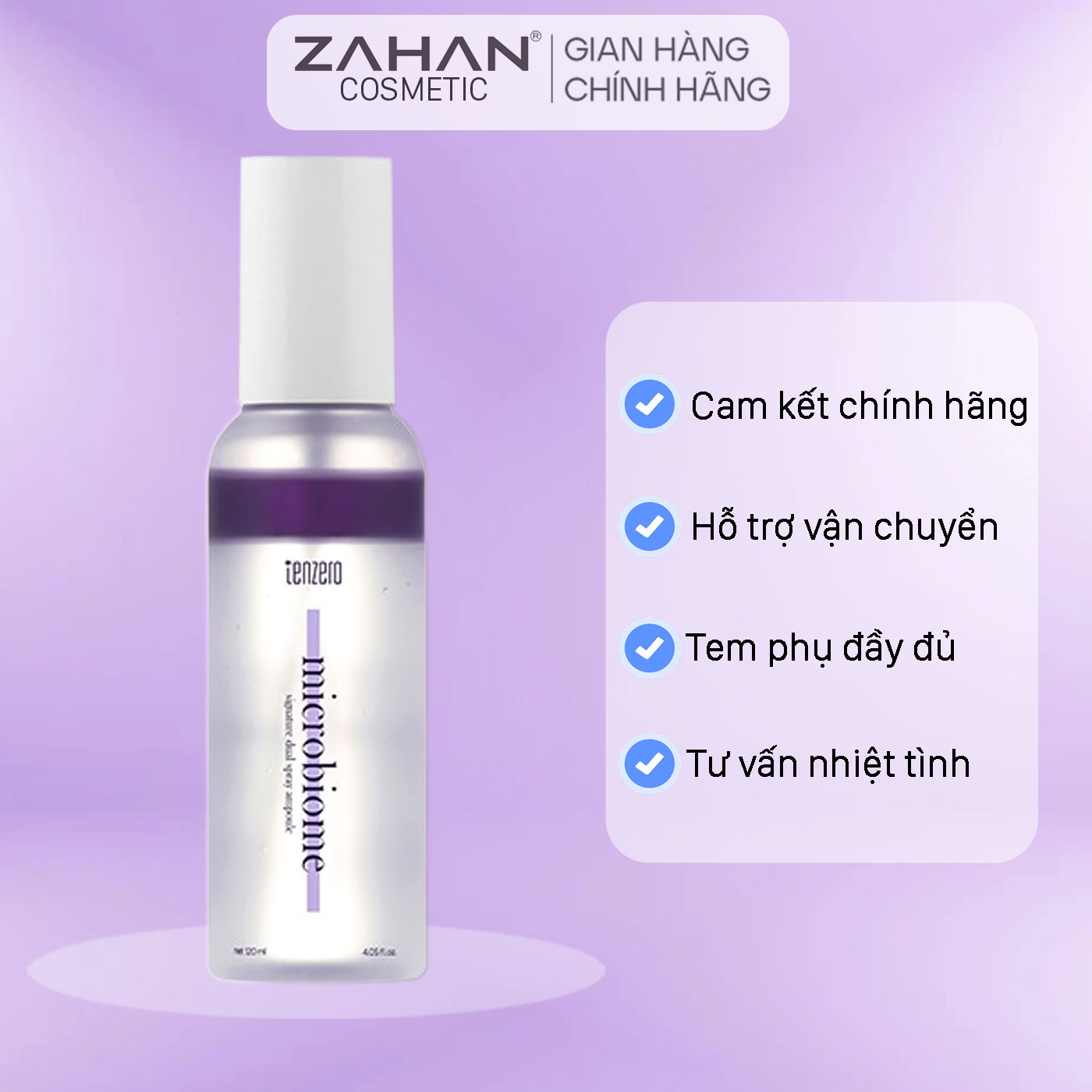 Xịt dưỡng lợi khuẩn TENZERO SIGNATURE DUAL SPRAY AMPOULE MICRO-BIOME 120ml