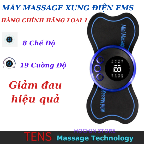 Máy Massage Xung Điện EMS,Miếng Dán Massage Xung Điện Cổ Vai Gáy Bắp Tay Lưng,Xoa bóp Sâu Giảm Đau Hiệu Quả