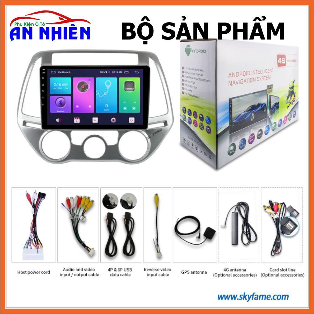 Màn Hình Android 9 inch Cho HYUNDAI I20 2012-2014 - Đầu DVD Chạy Android Kèm Mặt Dưỡng Giắc Zin Huyndai I20