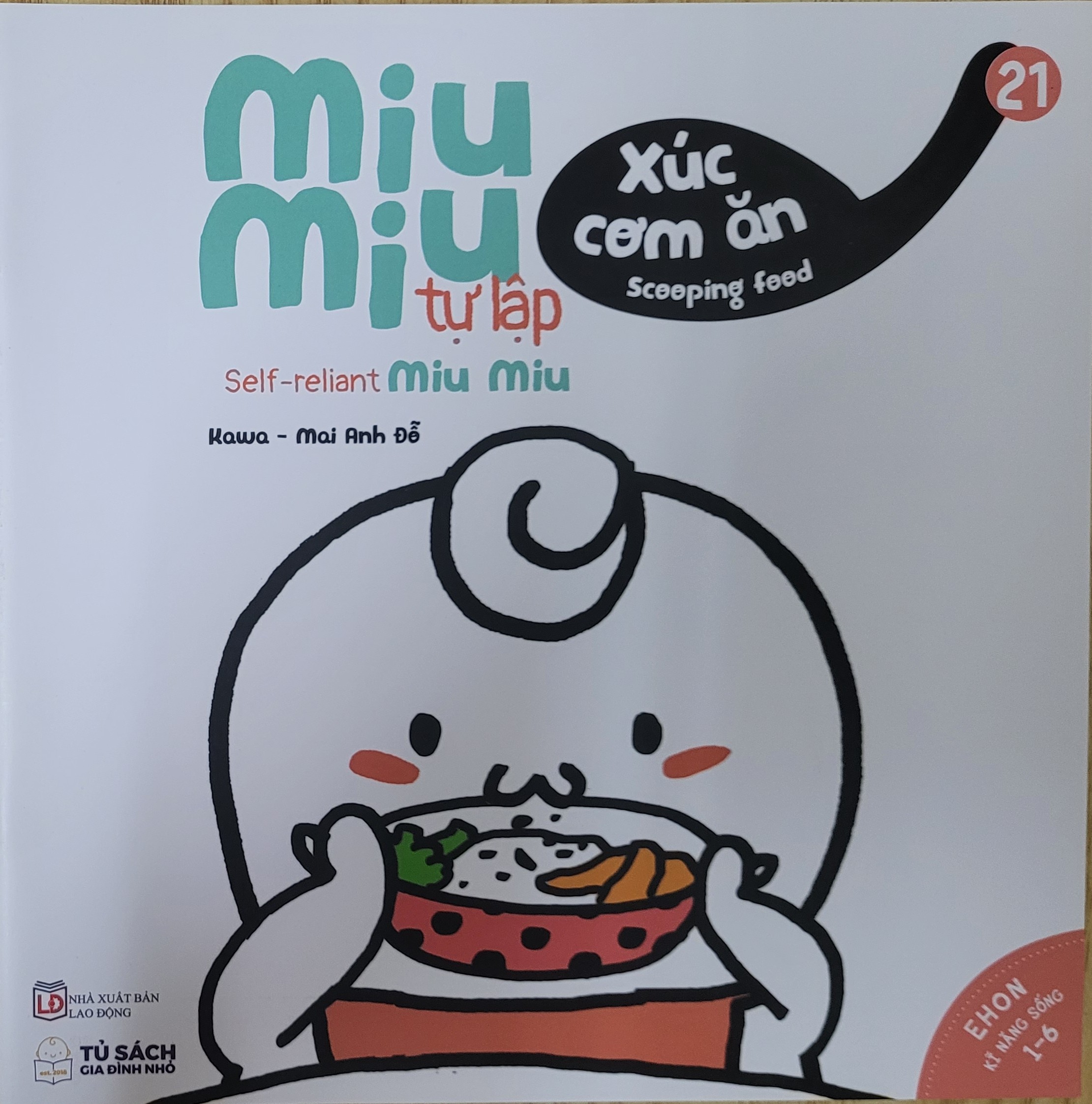 Sách Ehon Kĩ Năng Sống Miu Miu Tự Lập Phần 1 - Song Ngữ Anh - Việt (1-6 tuổi)