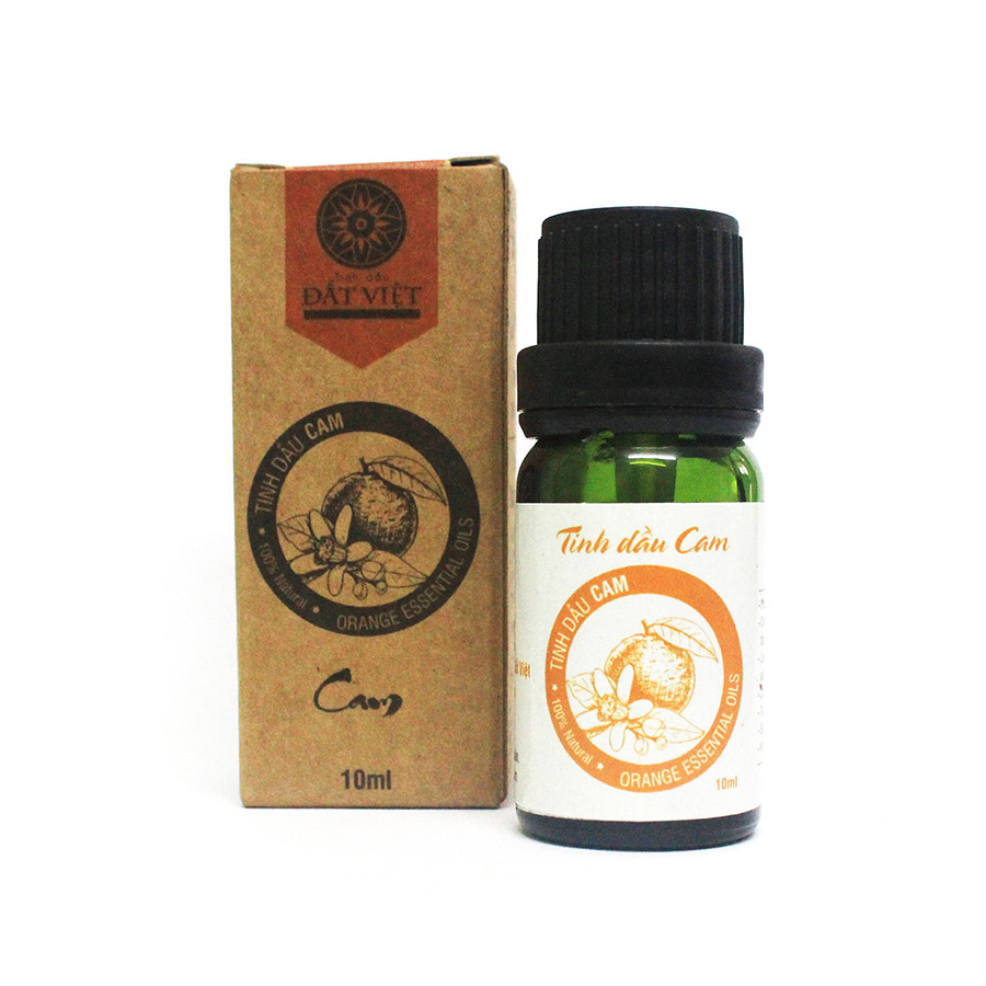 Combo Tinh Dầu Đất Việt: Tinh Dầu Cam 10ml + Tinh Dầu Quế 10ml