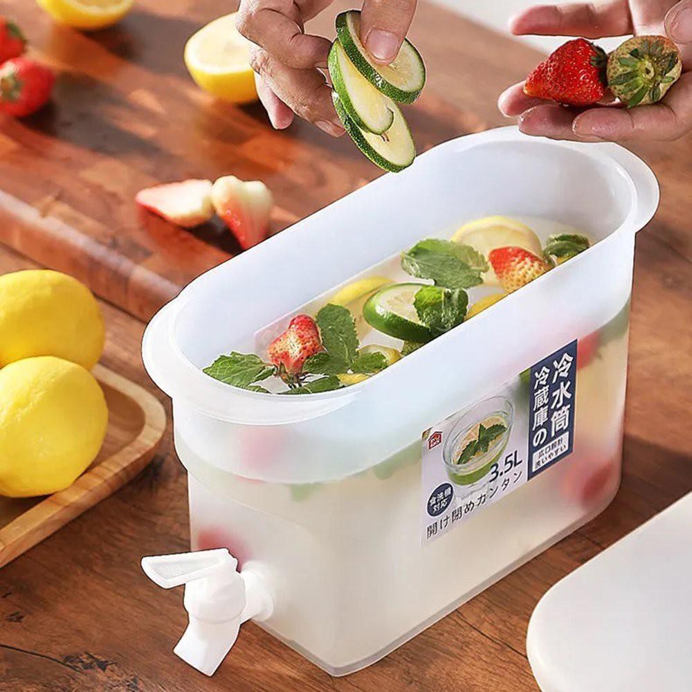 GD430 bình nước vòi để tủ lạnh 3,5lit , bình nước detox hot 2021