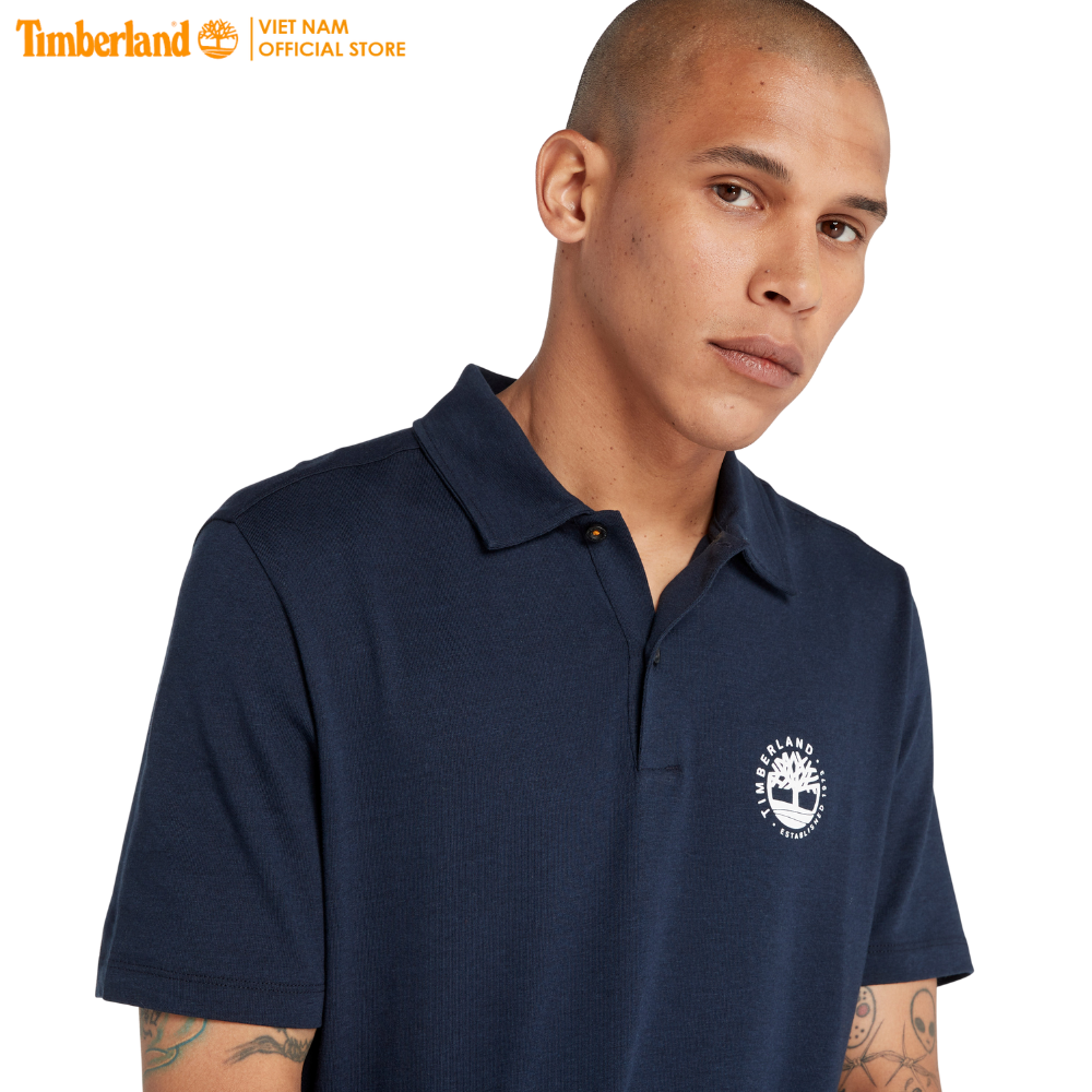 Timberland Áo Polo Nam Short Sleeve Refibra Logo Polo Shirt Regular TB0A2DDR