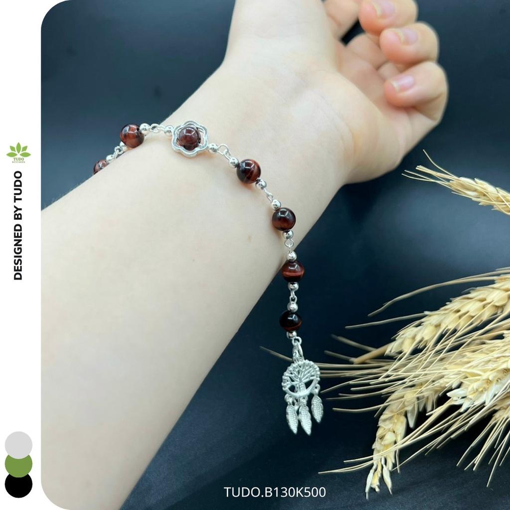 Vòng Tay Nữ Đẹp - Vòng Phong Thủy Mệnh Hỏa Thổ TUDO B130K500 VCBMHND Charm Dreamcatcher freesize