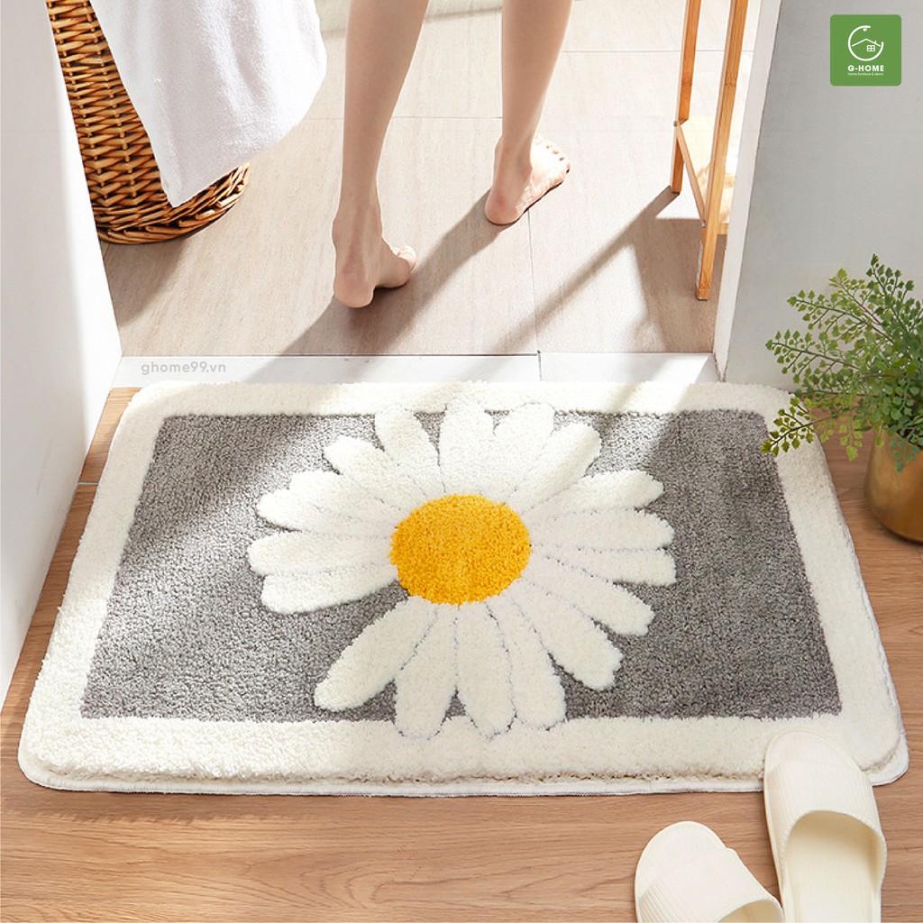 Thảm lau chân thấm nước Ghome chống trơn trượt dùng trong phòng khách, phòng tắm TC01