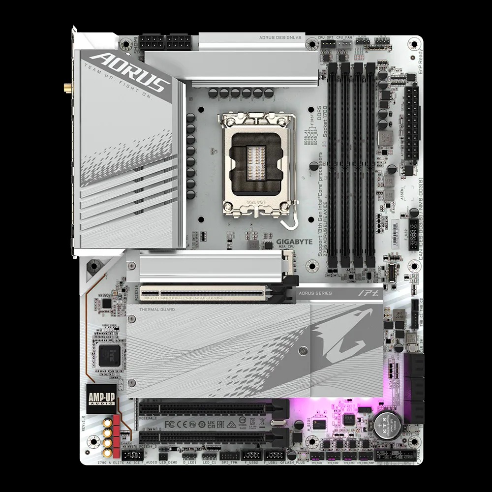 Mainboard Gigabyte Z790 AORUS ELITE AX ICE Socket LGA1700 - Hàng Chính Hãng