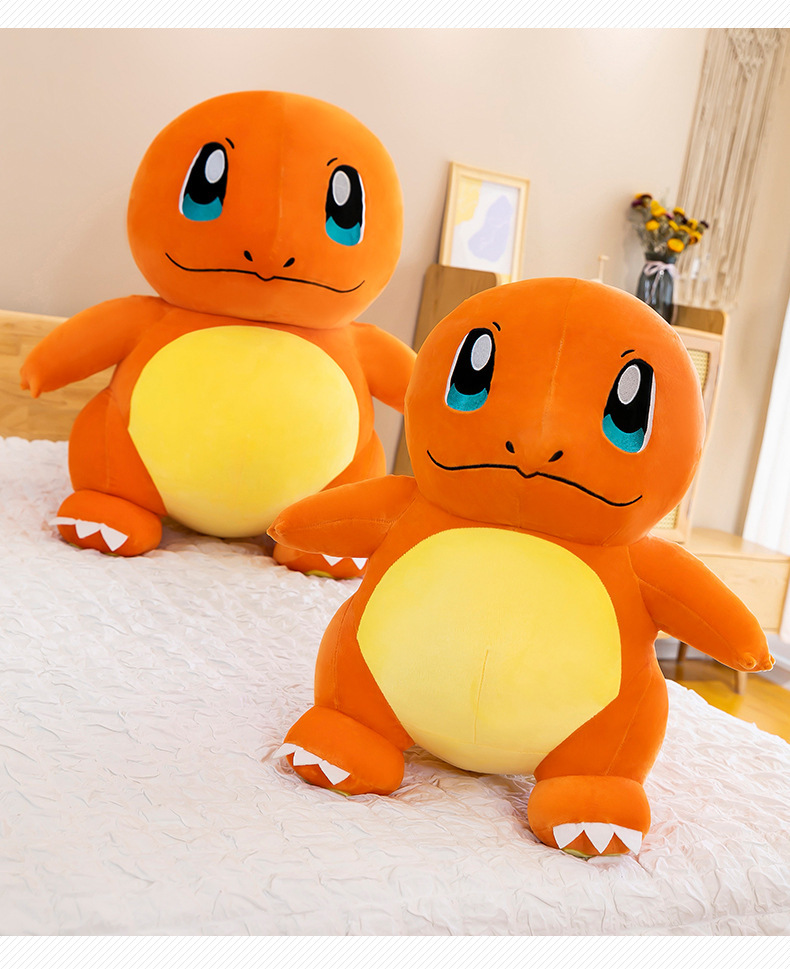 Gấu Bông Pokemon Khủng Long Lửa Charmander (23cm---&gt;90cm) Hàng Xịn Cao Cấp Loại 1, (Tặng Kèm 1 Ví Da 12 Ngăn Đựng Thẻ Atm, Cccd)