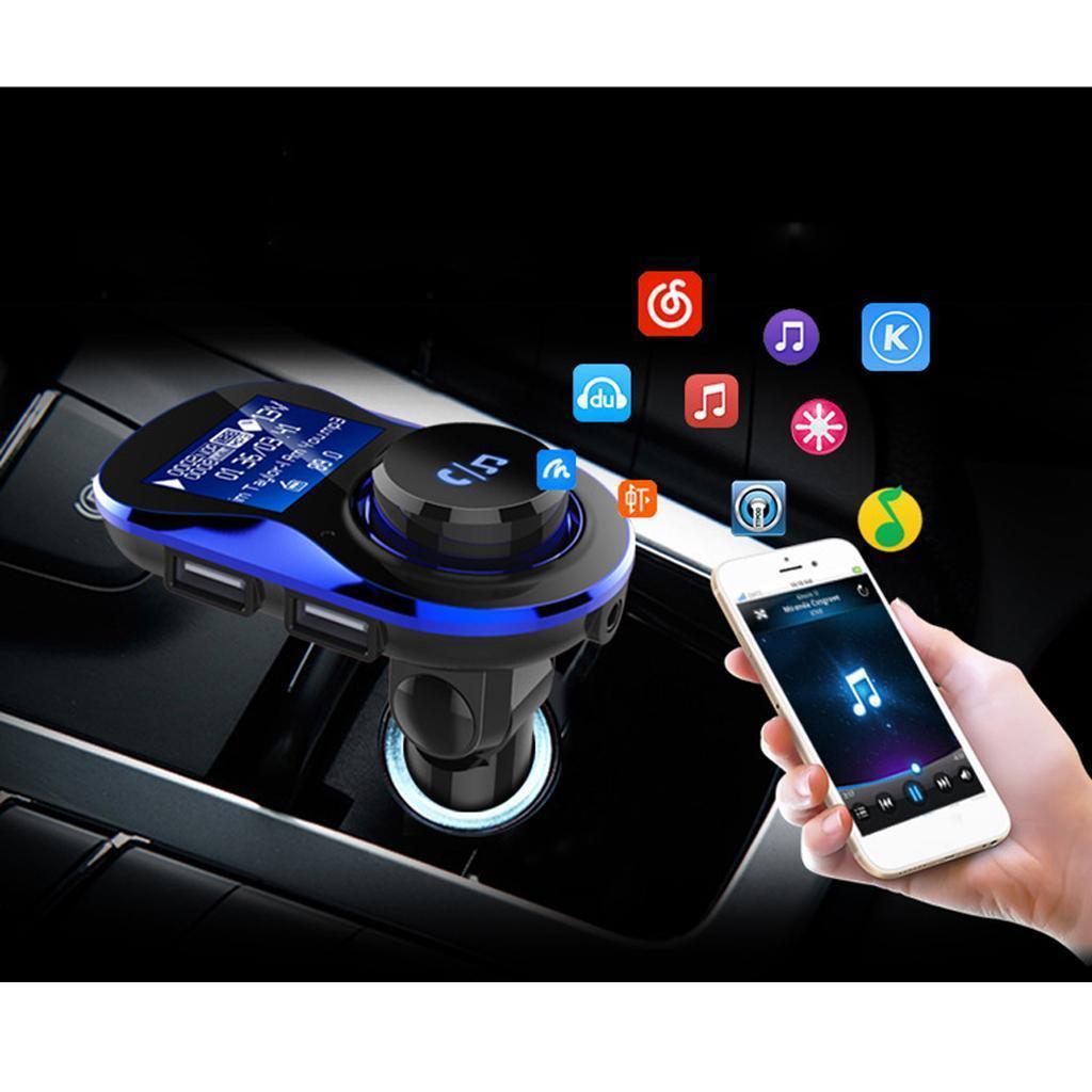 Bluetooth Handsfree Car FM Transmitter Radio MP3 Dual