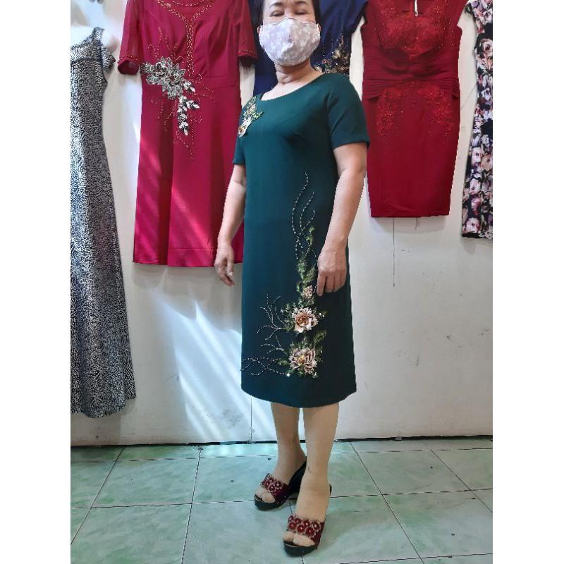 ĐẦM DỰ TIỆC TRUNG NIÊN DÁNG SUÔN CAO CẤP ( 48KG - 70KG )