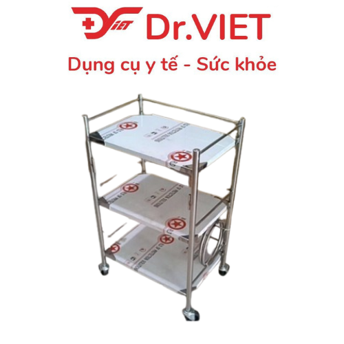 Xe đẩy DCG-30 - 3 tầng  - 1 vòng - 35*50 (Không Hộc)