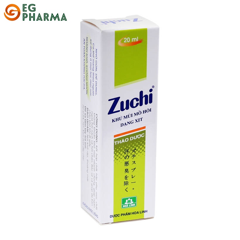 Xịt khử mùi mồ hôi Zuchi thảo dược không gây kích ứng da - XZ1 01