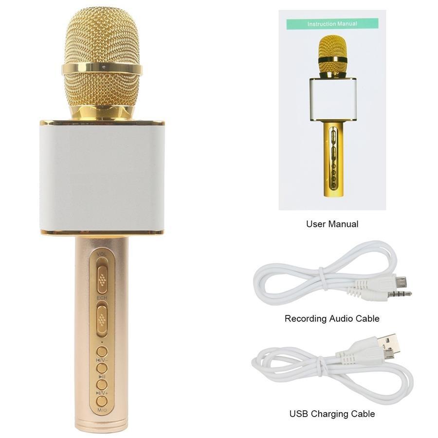 Micro Karaoke Bluetooth Hát karaoke SD-08, Bass Trầm Cực Lớn, Kết Nối Được Thẻ Nhớ