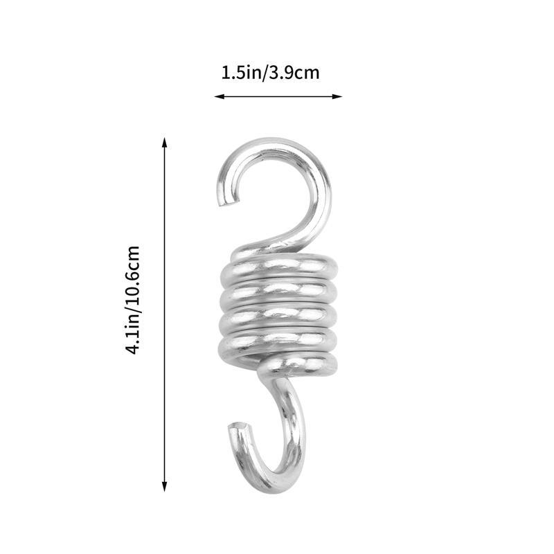 2 Chiếc Võng Ghế Treo Hiên Nhà Vòng Lắc Lò Xo Chịu Lực Võng Xếp Inox Xoay Phần Cứng Kép Xoay Móc