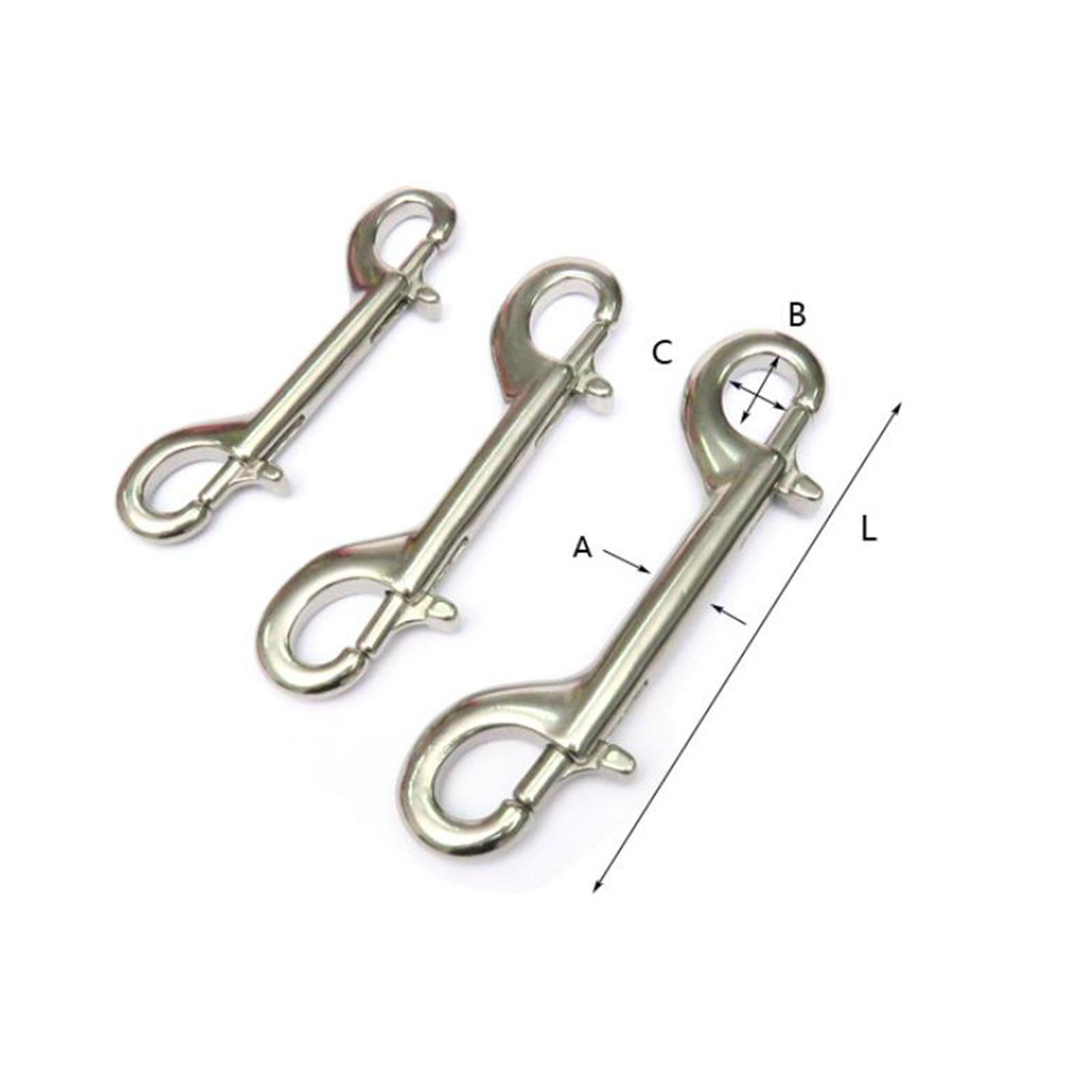 Double Ended Hook Snaps Metal Clips for Diving Pet Leash