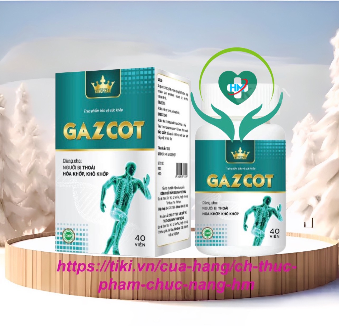 Viên uống Gazcot hỗ trợ giúp khớp vận động dễ dàng, linh hoạt hộp 40 viên