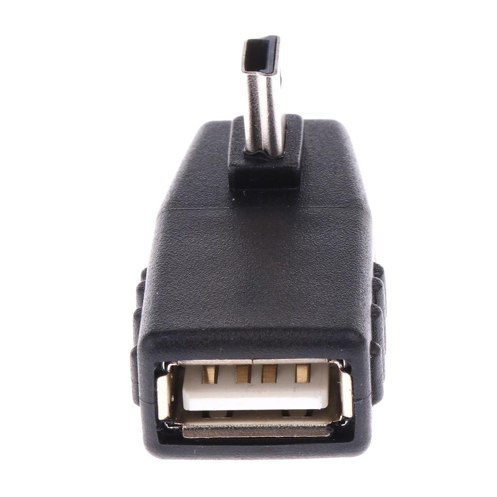 90 Degree Up Down Right Angle Mini USB 2.0 Male to Female OTG Adapter Plug and play
