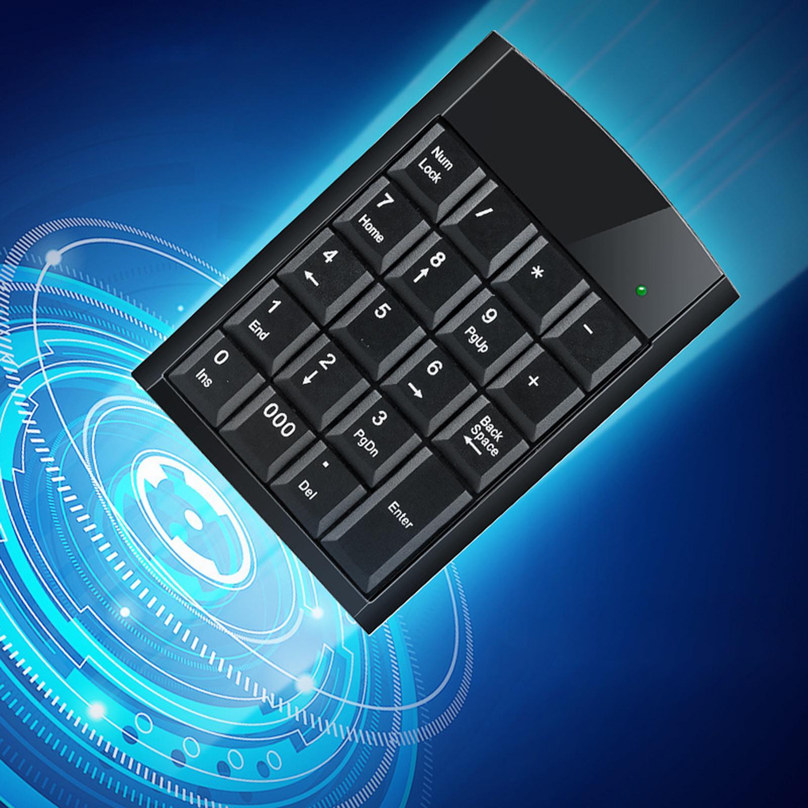 USB Wired Number Pad 19 Key Comfortable for PC Accounting Teller