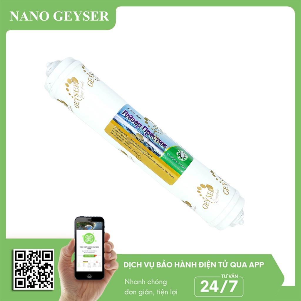 Lõi Alkaline Nano Geyser, Lõi lọc nước số 7, Dùng cho các dòng máy lọc nước RO, NANO, UF, Geyser, Kangaroo, Karofi, Aqua - Hàng Chính Hãng