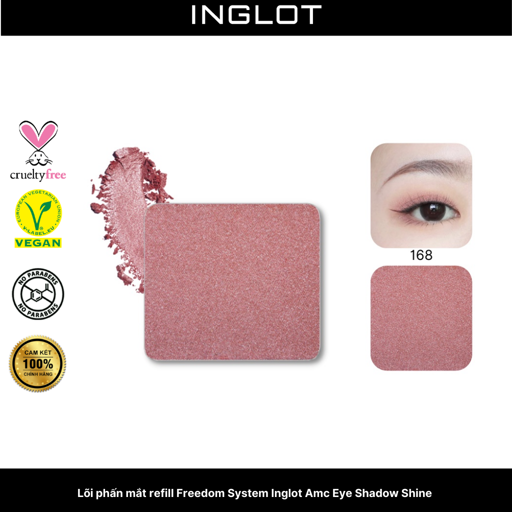 Lõi phấn mắt Freedom System Amc Eye Shadow Shine INGLOT